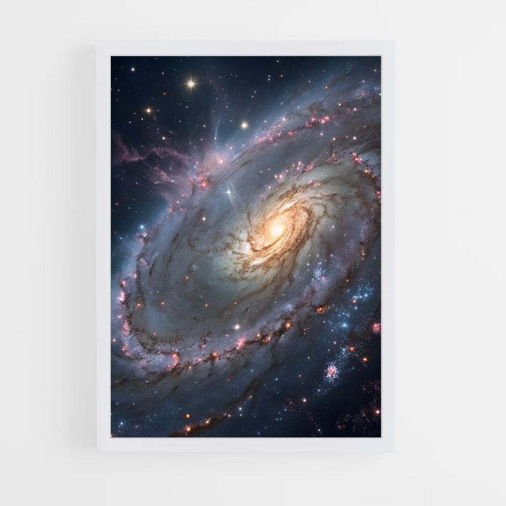 Poster magnifique galaxie Cartwheel (vue 3)